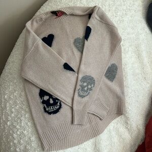 Skull cashmere sweater size small